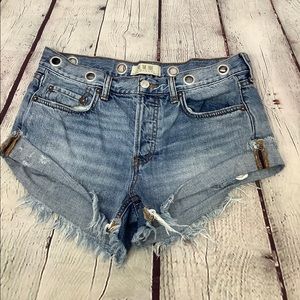Free people denim shorts
